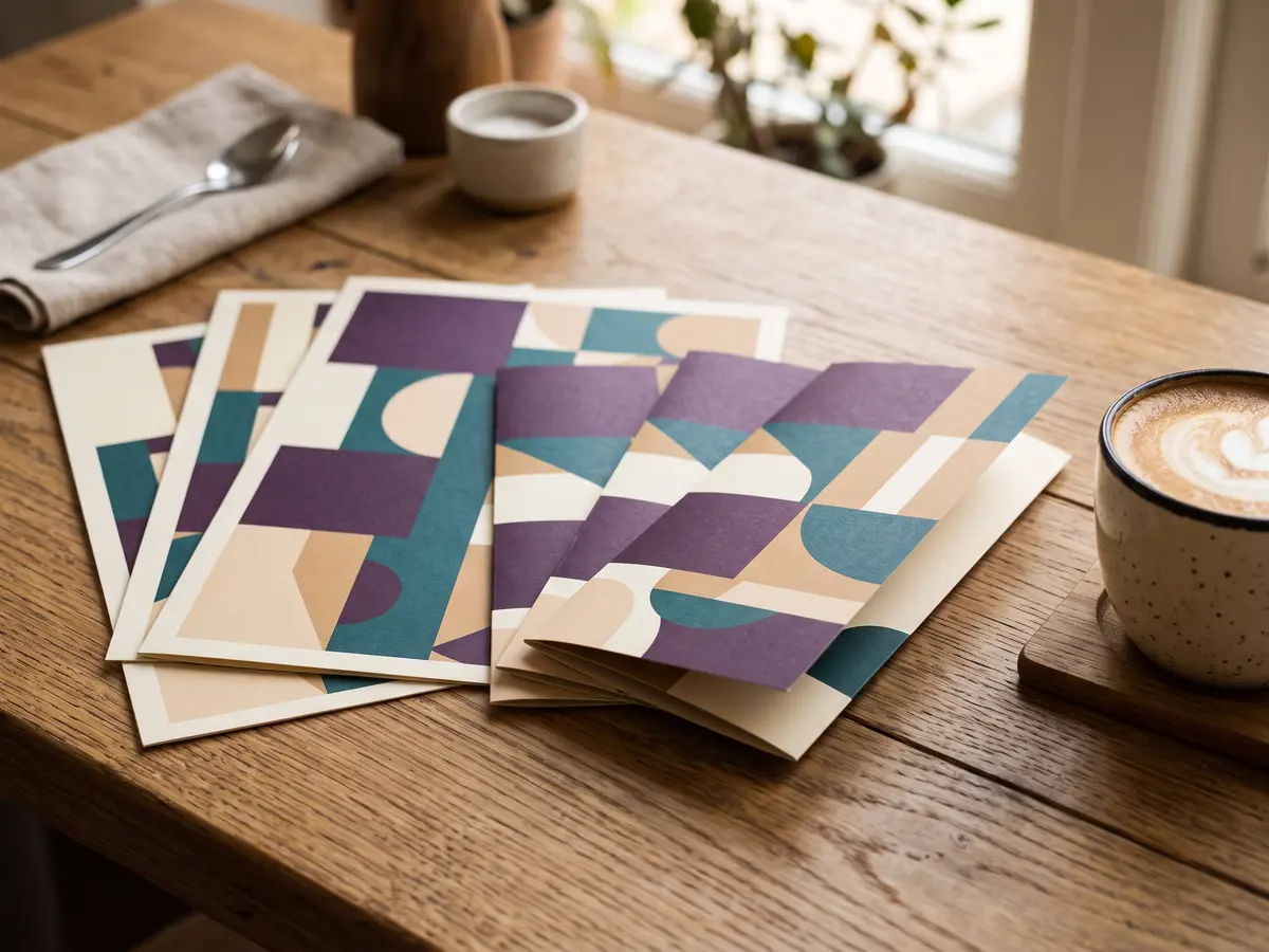 Menu and brochure design